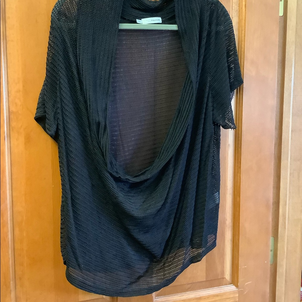Black shear top